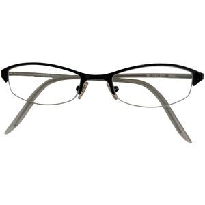 Valentino Eyeglass Frames 0SG4 5393 48-18-135 Black Silver Half Rim Italy